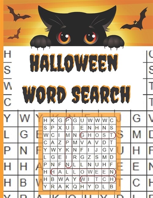 Halloween Word Search: Large Print Halloween Word Search Puzzle Book For Adults - Halloween Activity Book (Paperback)