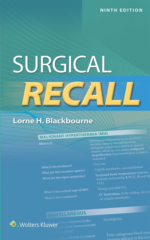 Surgical Recall (Paperback, 9)