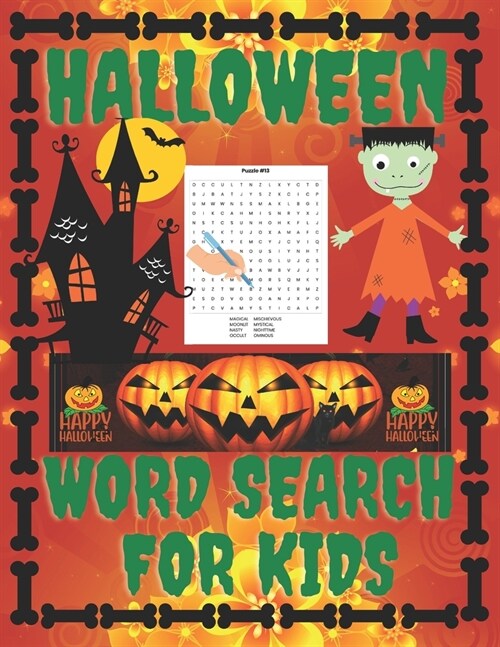 Halloween Word Search For Kids: I Spy Spooky Halloween Activity Book (Paperback)