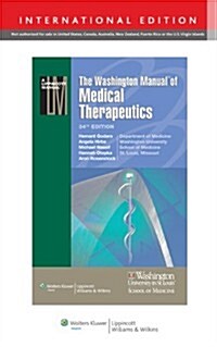 [중고] Washington Manual of Medical Therapeutics (Paperback)