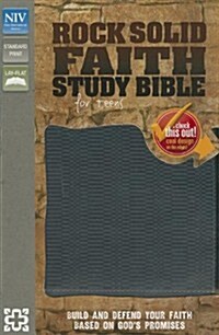 Rock Solid Faith Study Bible for Teens-NIV: Build and Defend Your Faith Based on Gods Promises (Imitation Leather)