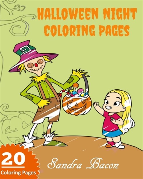 Halloween Night Coloring Pages (Paperback)