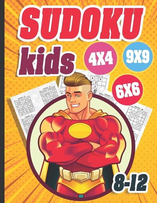 Sudoku Kids 8-12: 300 Sudoku R?sel Im Format 9x9 In Einfach, Mittel Und Schwer (Paperback)