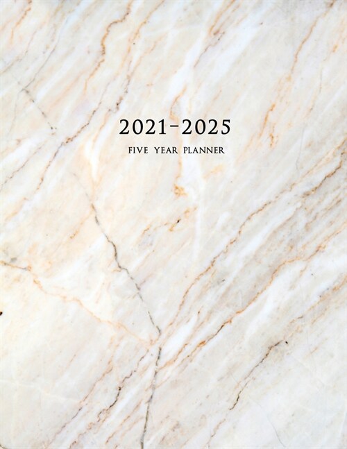 2021-2025 Five Year Planner: 60-Month Schedule Organizer 8.5 x 11 with Marble Cover (Volume 2) (Paperback)