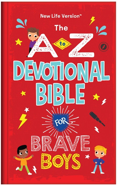 The A to Z Devotional Bible for Brave Boys: New Life Version (Hardcover)