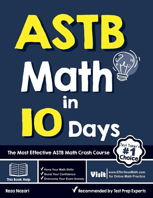 ASTB Math in 10 Days: The Most Effective ASTB Math Crash Course (Paperback)