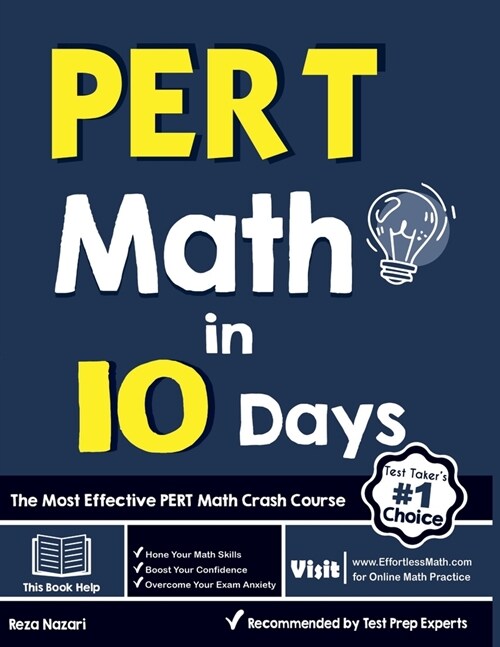 PERT Math in 10 Days: The Most Effective PERT Math Crash Course (Paperback)