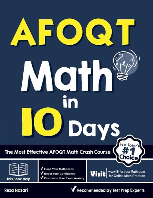 AFOQT Math in 10 Days: The Most Effective AFOQT Math Crash Course (Paperback)
