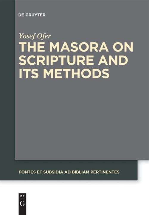 The Masora on Scripture and Its Methods (Paperback)