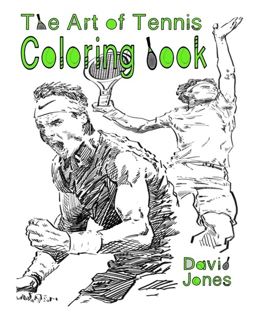 The Art of Tennis Coloring Book (Paperback)