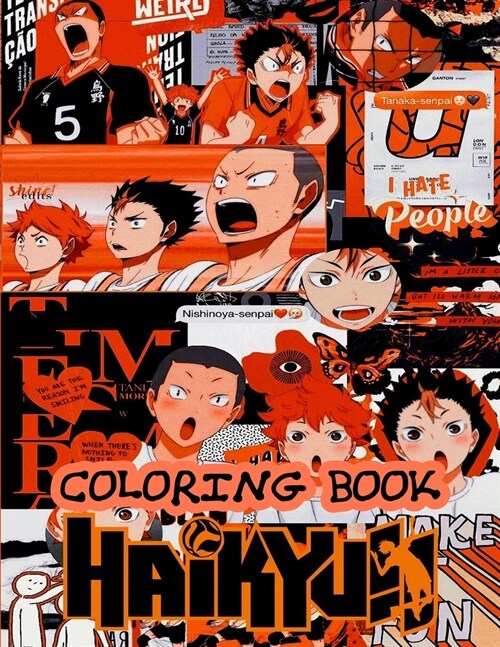 Haikyuu Coloring Book: For adults and for kids high quality illustrations. The best +30 high-quality Illustrations. Anime Coloring Book, Haik (Paperback)