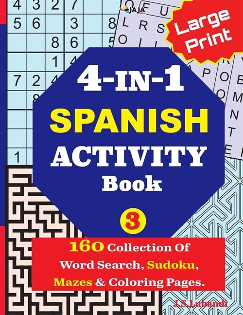 4-IN-1 SPANISH Activity Book; 3 (Paperback)