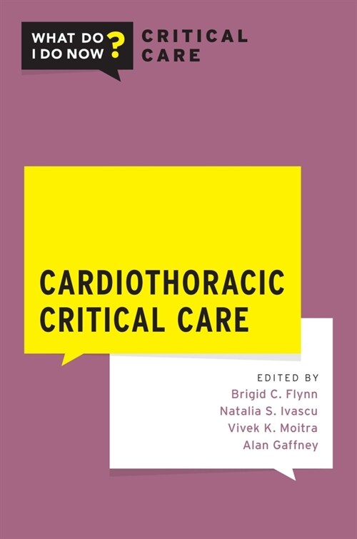 Cardiothoracic Critical Care (Paperback)
