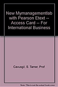 International Business New Mymanagementlab With Pearson Etext Access Card (Pass Code, 3rd)