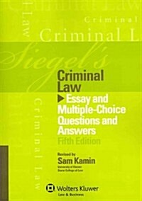 Siegels Criminal Law (Paperback, 5th)