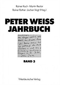 Peter Weiss Jahrbuch 3 (Paperback)