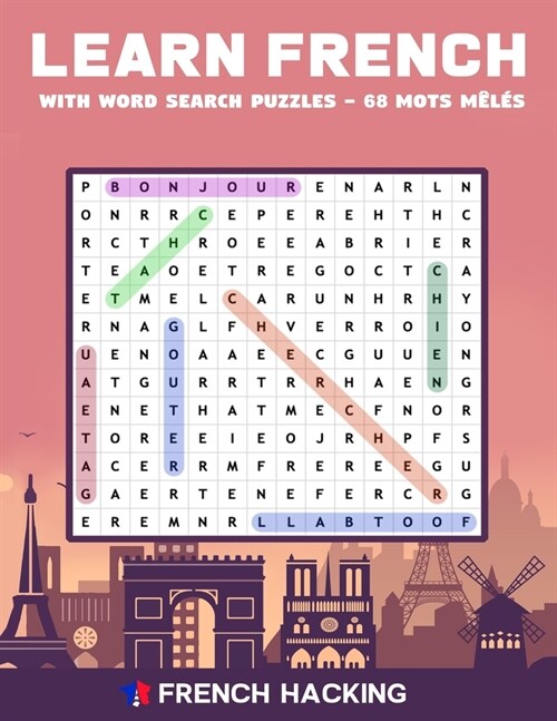 Learn French With Word Search Puzzles - 68 Mots M?? (Paperback)