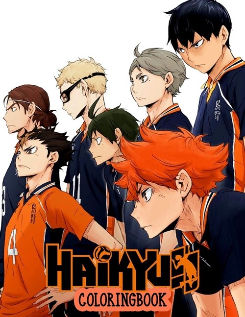 Haikyuu Coloring Book: Anime Coloring book For Adults And Kids, Volleyball Anime Coloring Books, Anime Manga Coloring Books, Haikyuu Manga, H (Paperback)