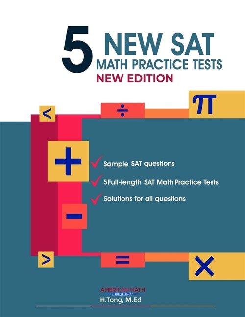 5 New SAT Math Practice Tests Book (Paperback)