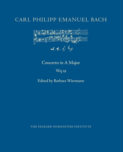 Concerto in A Major, Wq 19 (Paperback)