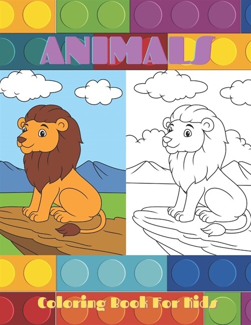 ANIMALS - Coloring Book For Kids: Sea Animals, Farm Animals, Jungle Animals, Woodland Animals and Circus Animals (Paperback)