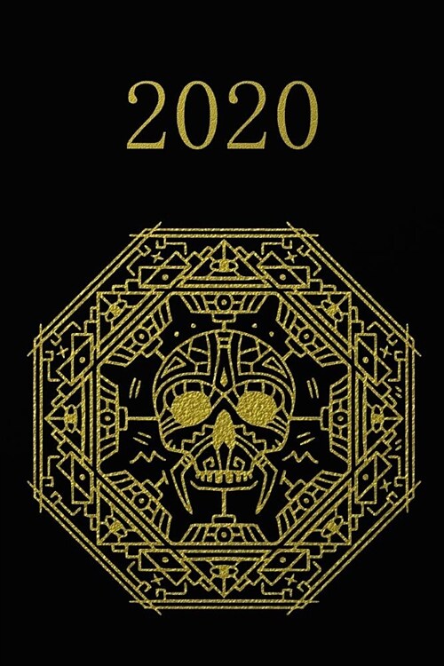 2020: Agenda semainier 2020 - Calendrier des semaines 2020 - Turquoise pointill?- Or noir, Cr?e (Paperback)