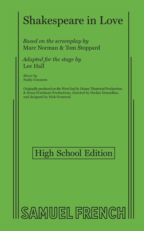 Shakespeare in Love (High School Edition) (Paperback)