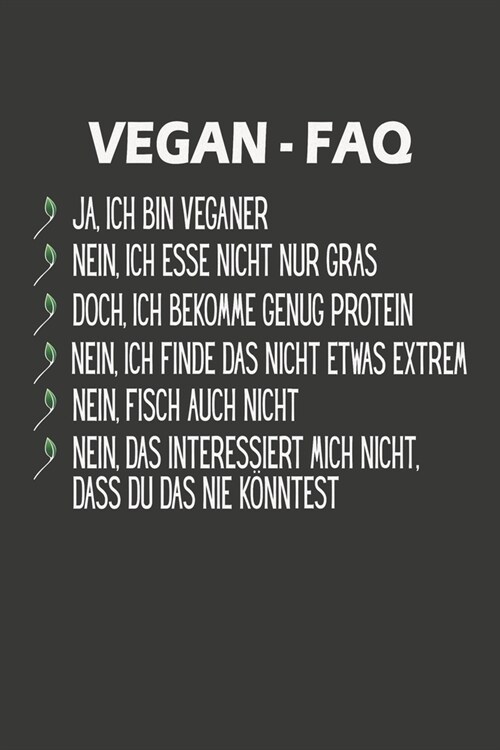 Vegan FAQ: Wochenplaner - ohne festes Datum f? ein ganzes Jahr (Paperback)
