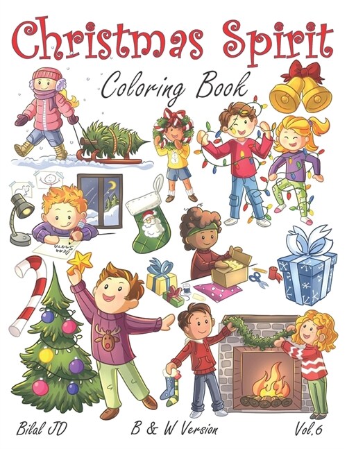 Christmas Spirit Coloring Book: Coloring Book Children The Real Meaning of Christmas (Paperback)