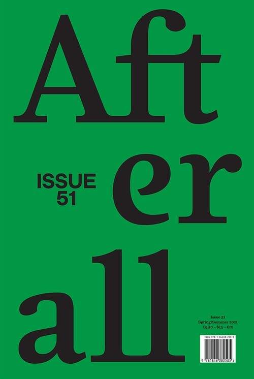 Afterall : Spring/Summer 2021, Issue 51 (Paperback)