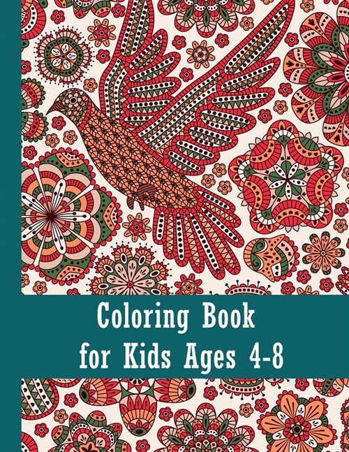 Coloring book for kids ages 4-8: Animal coloring book for kids & toddlers learn the alphabet (Paperback)