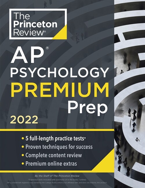 Princeton Review AP Psychology Premium Prep, 2022: 5 Practice Tests + Complete Content Review + Strategies & Techniques (Paperback)