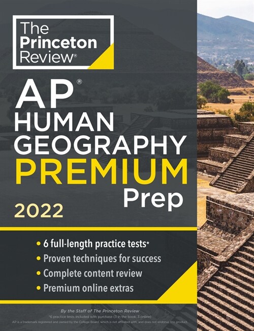 [중고] Princeton Review AP Human Geography Premium Prep, 2022: 6 Practice Tests + Complete Content Review + Strategies & Techniques (Paperback)