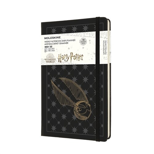 Moleskine 2021-2022 Harry Potter Weekly Planner, 18m, Large, Black, Hard Cover (5 X 8.25) (Other)