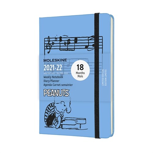 Moleskine 2021-2022 Peanuts Weekly Planner, 12m, Pocket, Blue, Hard Cover (3.5 X 5.5) (Other)