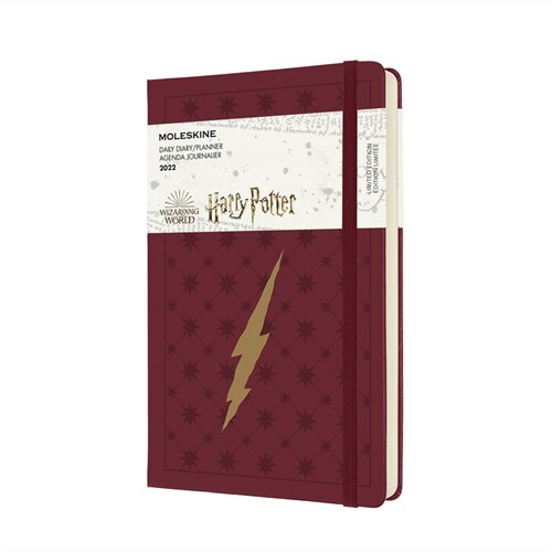 Moleskine 2022 Harry Potter Daily Planner, 12m, Large, Bordeaux Red, Hard Cover (5 X 8.25) (Other)