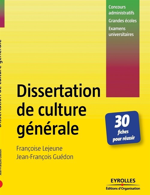 Dissertation de culture g??ale (Paperback)