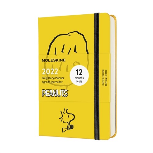 Moleskine 2022 Peanuts Daily Planner, 12m, Pocket, Yellow, Hard Cover (3.5 X 5.5) (Other)