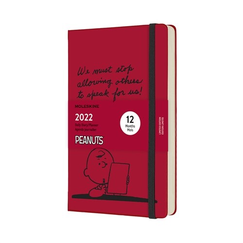 Moleskine 2022 Peanuts Daily Planner, 12m, Large, Scarlet Red, Hard Cover (5 X 8.25) (Other)