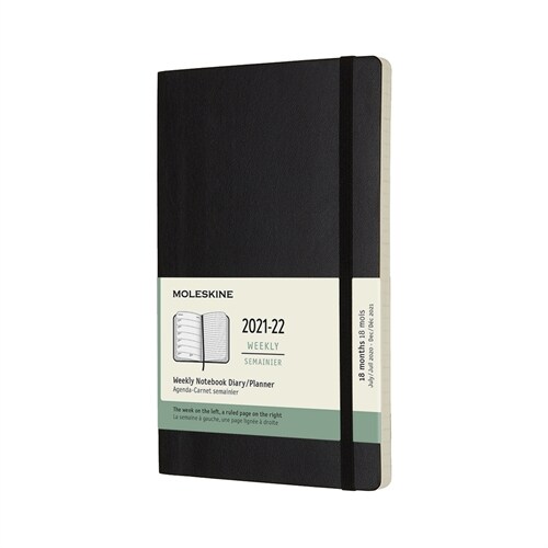 Moleskine 2021-2022 Weekly Planner, 18m, Large, Black, Soft Cover (5 X 8.25) (Other)