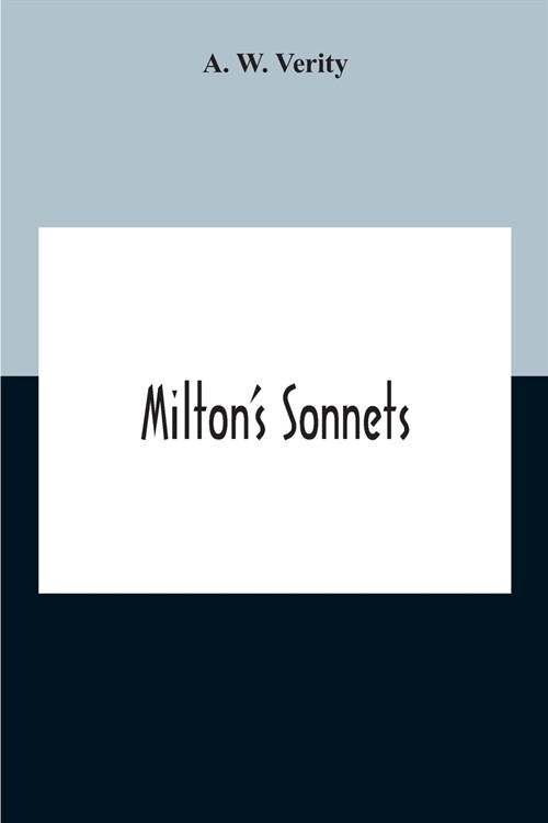 MiltonS Sonnets (Paperback)