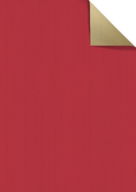 Geschenkpapier Uni Duplo rot dunkel FSC (Rolle, 50 cm) (General Merchandise)
