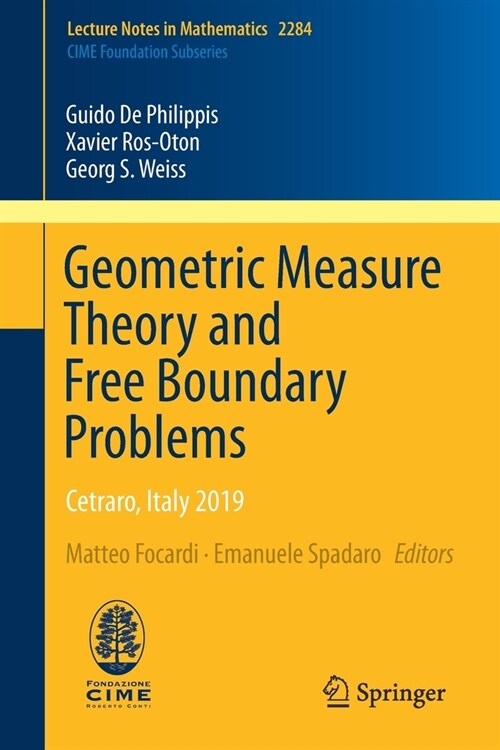 Geometric Measure Theory and Free Boundary Problems: Cetraro, Italy 2019 (Paperback, 2021)