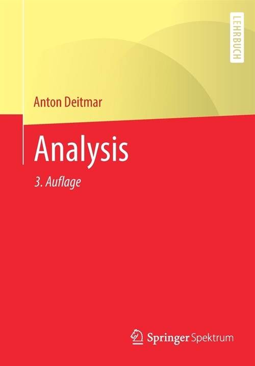 Analysis (Paperback, 3, 3., Uberarb. U.)