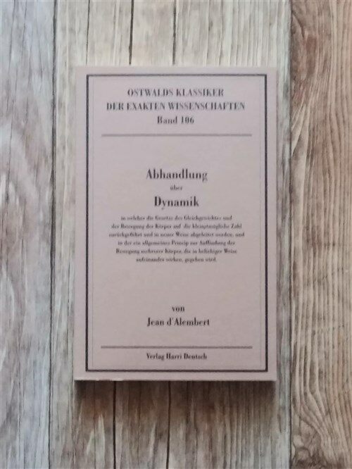 [중고] Abhandlung uber Dynamik (Paperback)