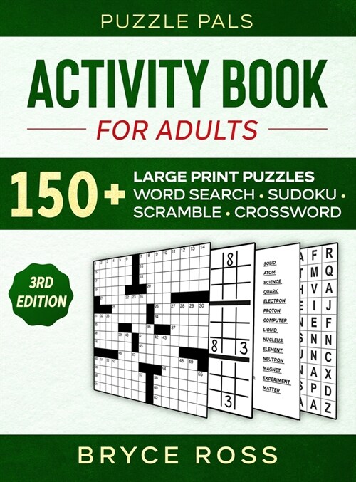 Activity Book for Adults: 150+ Large Print Puzzles (Hardcover)