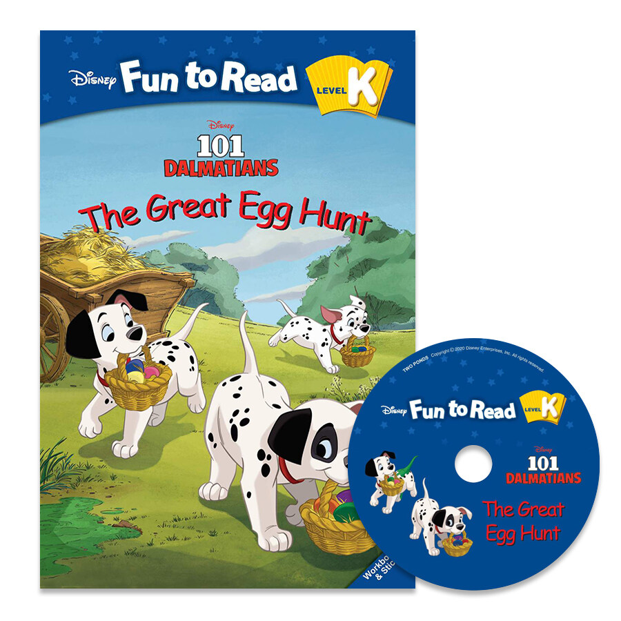 [중고] Disney Fun to Read Set K-17 : The Great Egg Hunt(101 달마시안) (Paperback + Workbook + Audio CD + Sticker)