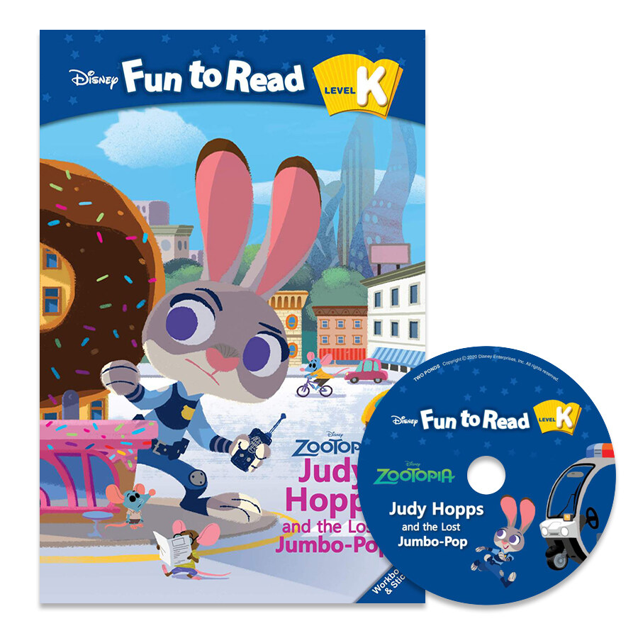 Disney Fun to Read Set K-19 : Judy Hopps and the Lost Jumbo-Pop (주토피아) (Paperback + Workbook + Audio CD + Sticker)