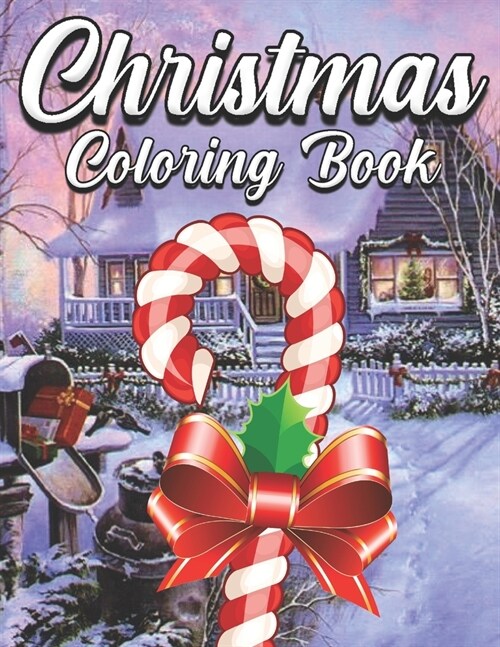 Christmas Coloring Book: An Adult Coloring Book Featuring Adorable Santa Designs for Holiday Fun, Stress Relief and Relaxation (Paperback)