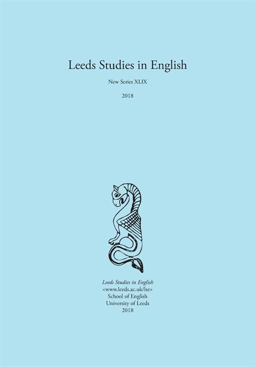 Leeds Studies in English 2018 (Paperback)